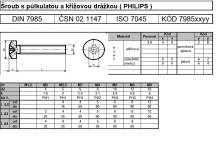 Obrázek ke kategorii 52 - válcová hlava kříž 7985